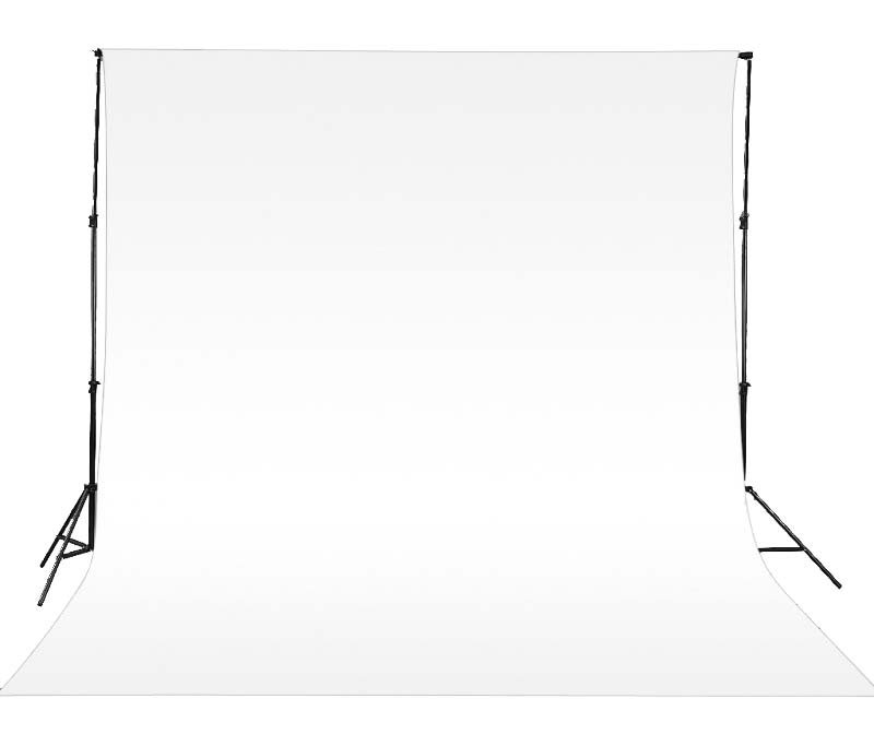 Fond du Studio blanc en tissu 3x6m