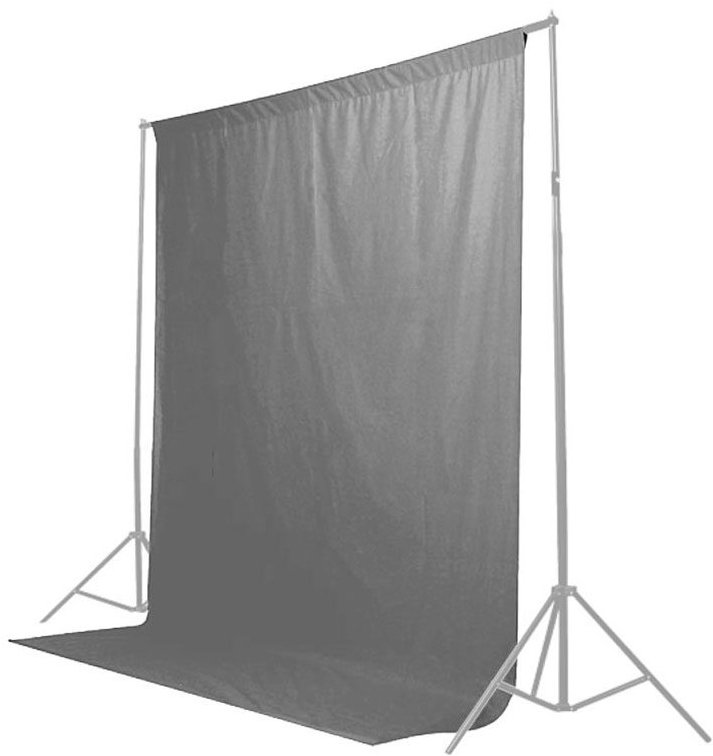 Fond du Studio gris en tissu 3x6m