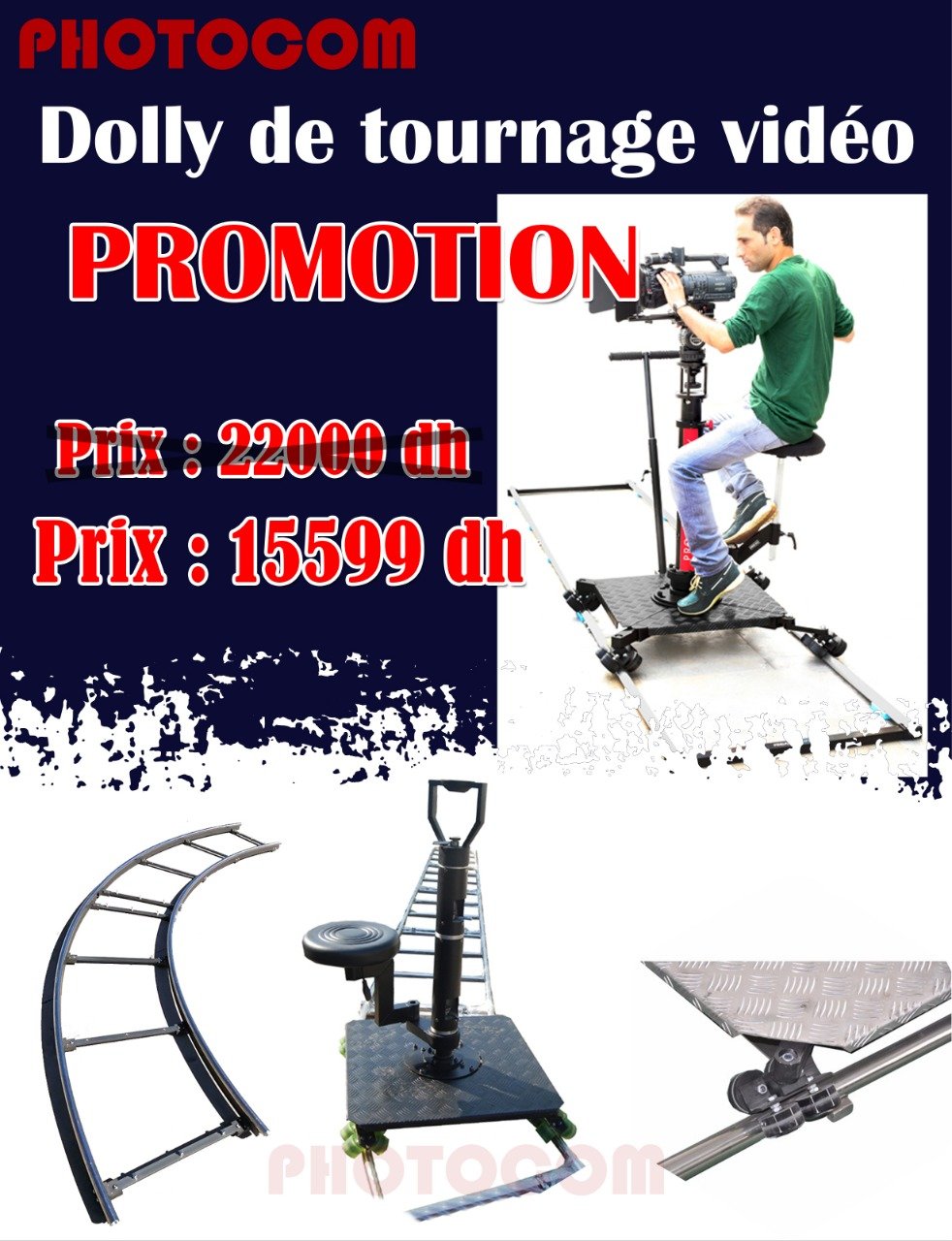 Stainless steel track dolly