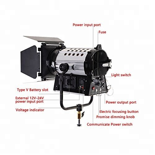 LED Fresnel Wireless Dimmable CR-2000ES (V-lock 200W)