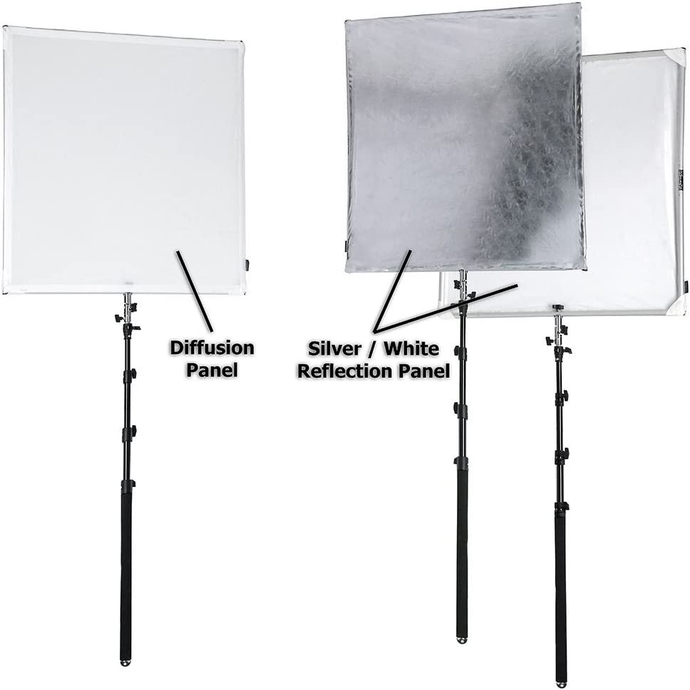 Réflecteur RE220 pliable 110x110 cm avec bras télescopique