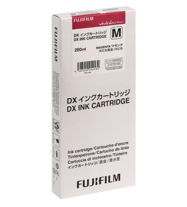 Cartouche d'encre Magenta 200ml pour imprimante photo Fujifilm DX100
