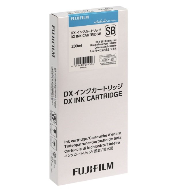 Cartouche d’encre Sky blue 200ml pour imprimante photo Fujifilm DX100