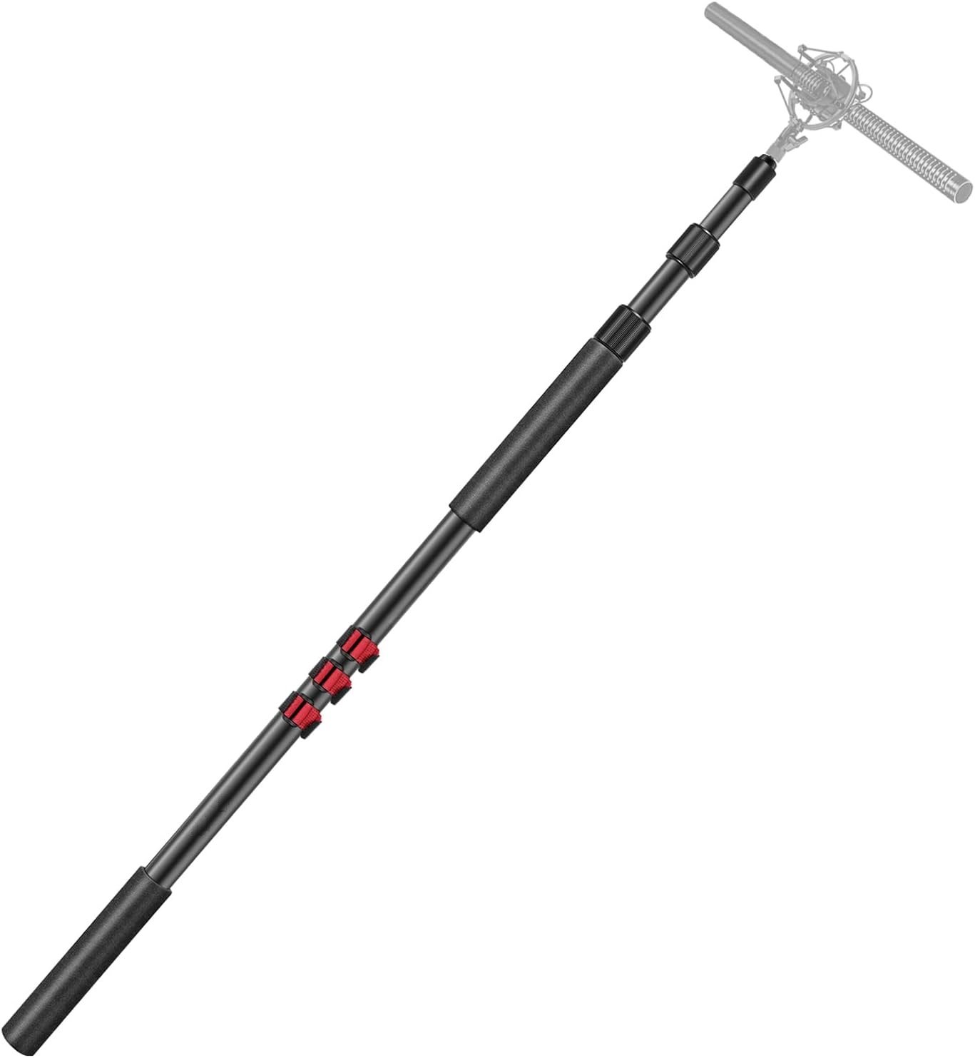 Perche de microphone  portatif réglable extensible en 3 sections