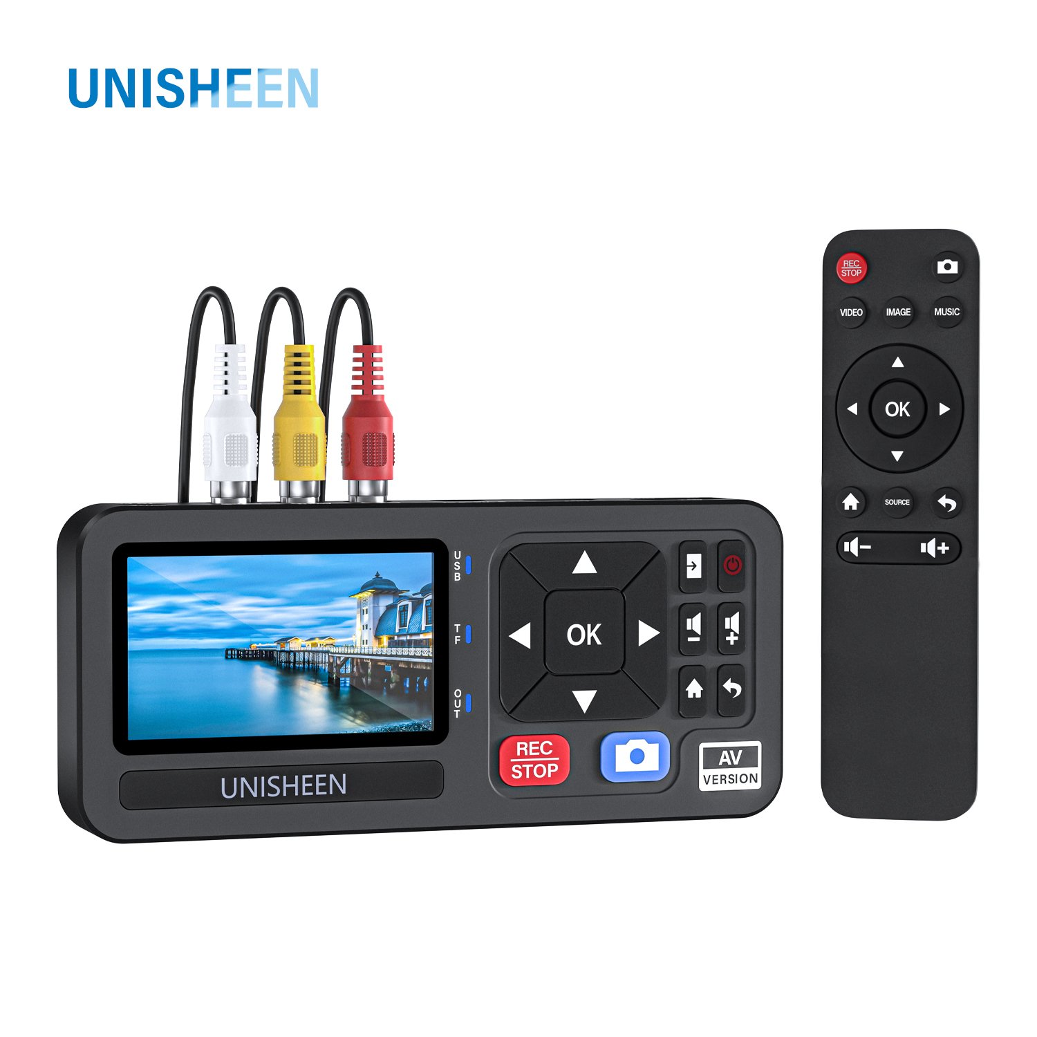Unisheen UR230A Enregistreur vidéo AV+S-VIDEO+AUDIO avec écran