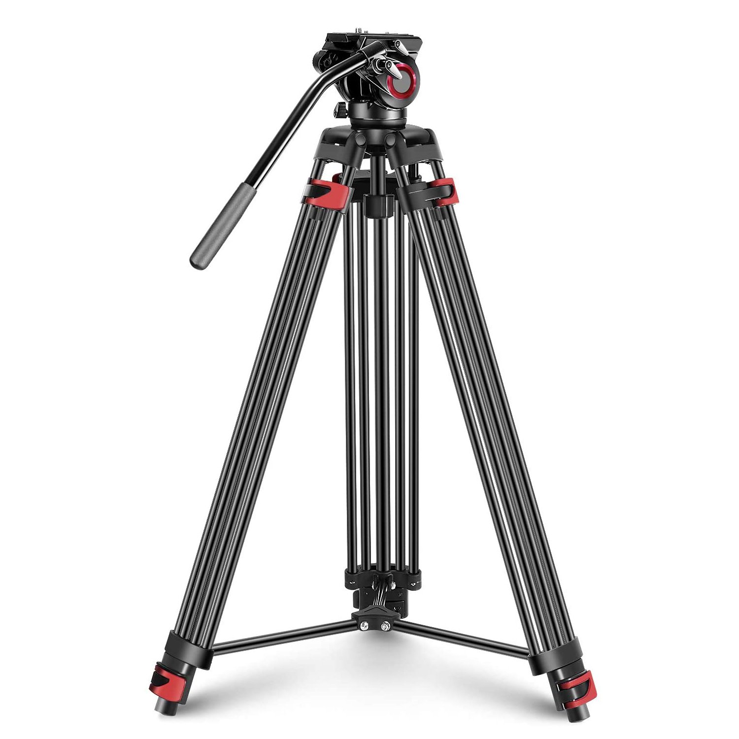 Trépied vidéo professionnel robuste en aluminium FVT-901