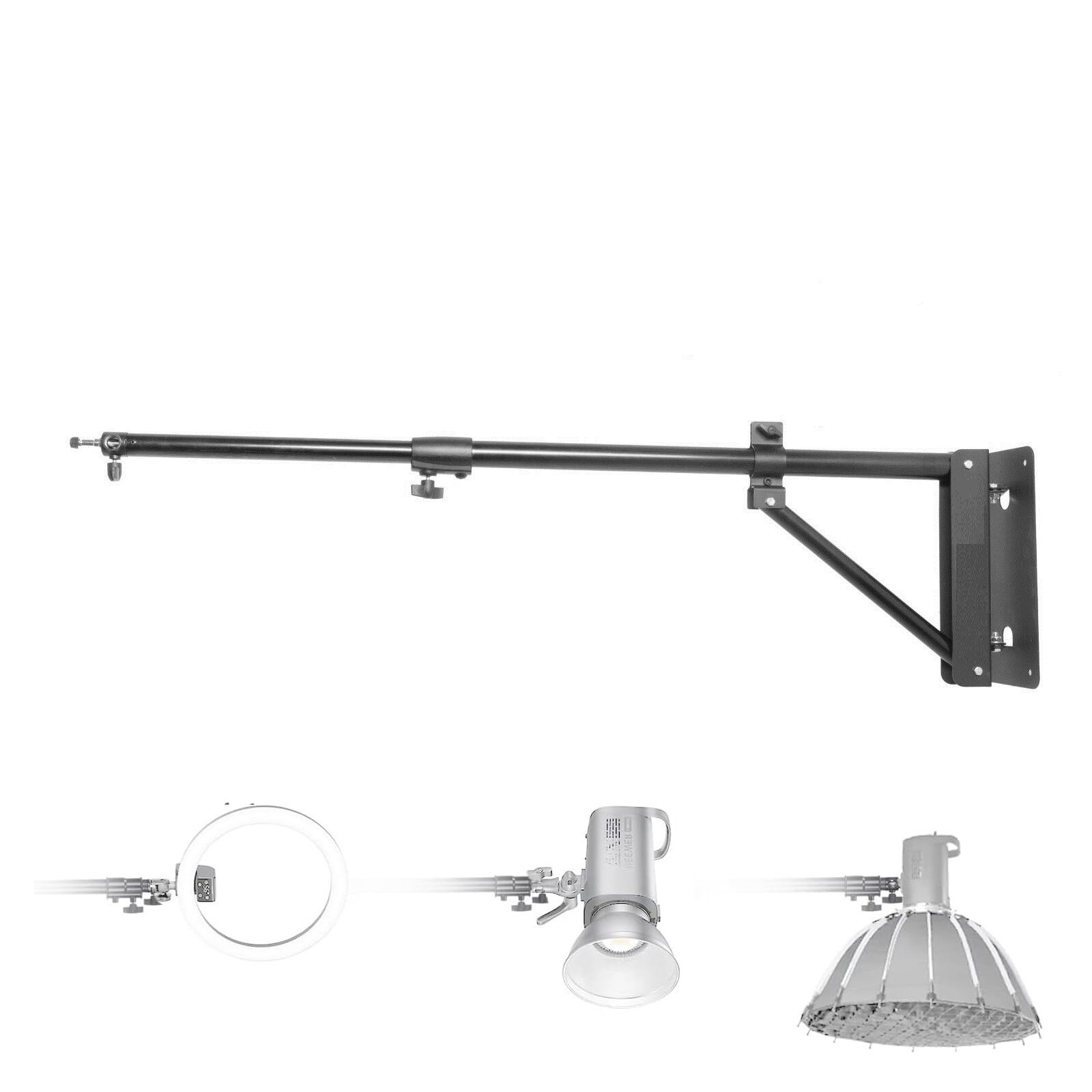 Support de perche mural robuste 180 cm