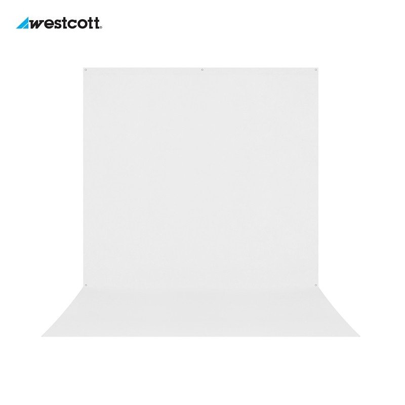Fond stretch X-Drop Pro cyclo High-Key Blanc - 2.40 x 3.90 m (sans support)