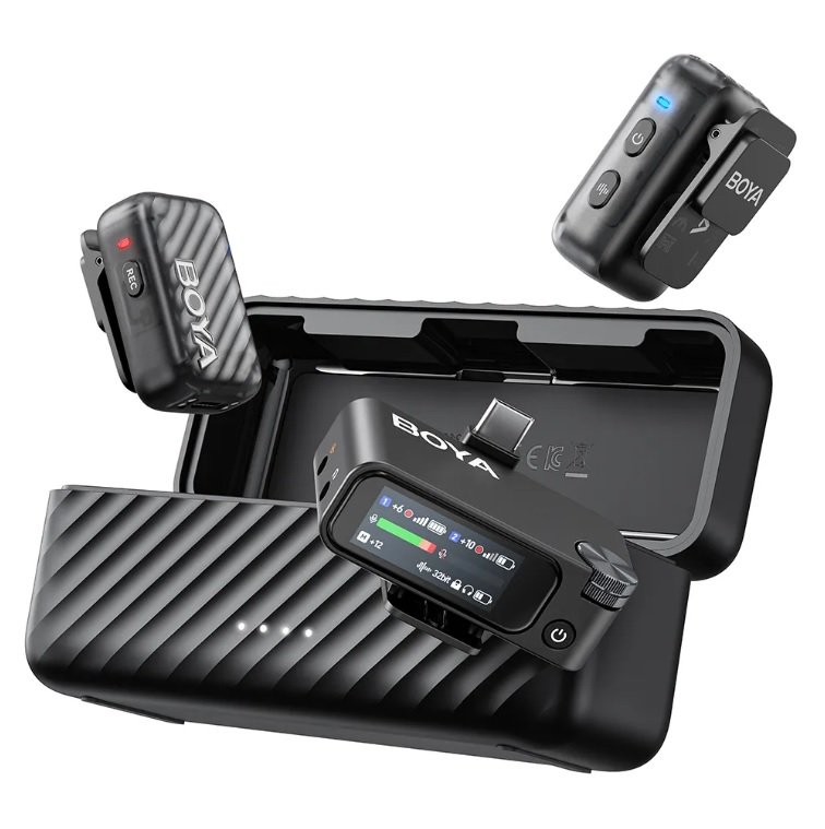 BOYAMIC 2-01 Microphone de qualité professionnelle avec 2 micros-cravates