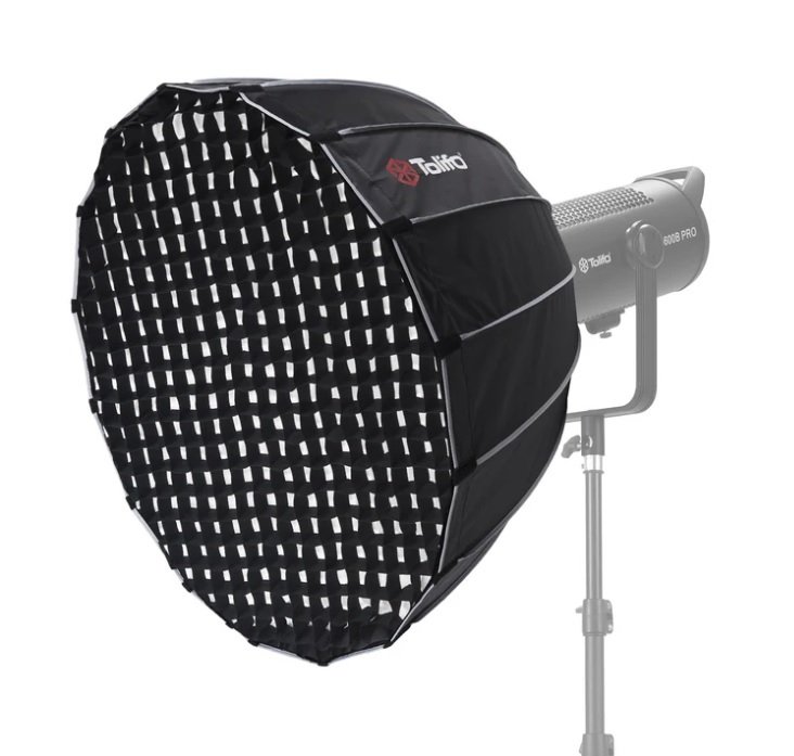 Softbox Tolifo 65cm de montage facile avec grid
