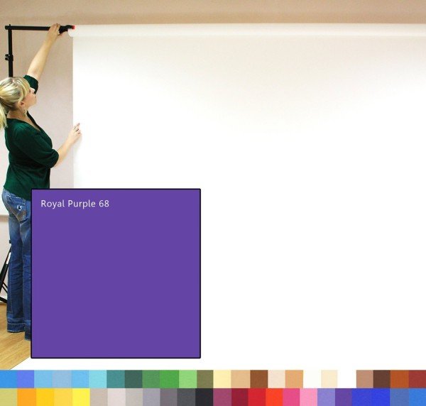 Fond du studio en papier 2.72x11m couleur VIOLET ROYAL