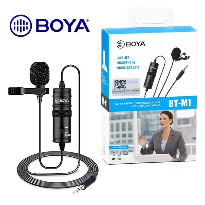 Boya – Microphones Lavalier À Condensateur By-m1dm, Micro-cravate