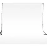 Fond du Studio blanc en tissu 3x6m