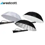 Ensemble de 3 parapluies paraboliques Westcott de Ø 180 cm