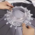 Softbox Tolifo parabolique 90 cm de montage facile avec grid – Image 2