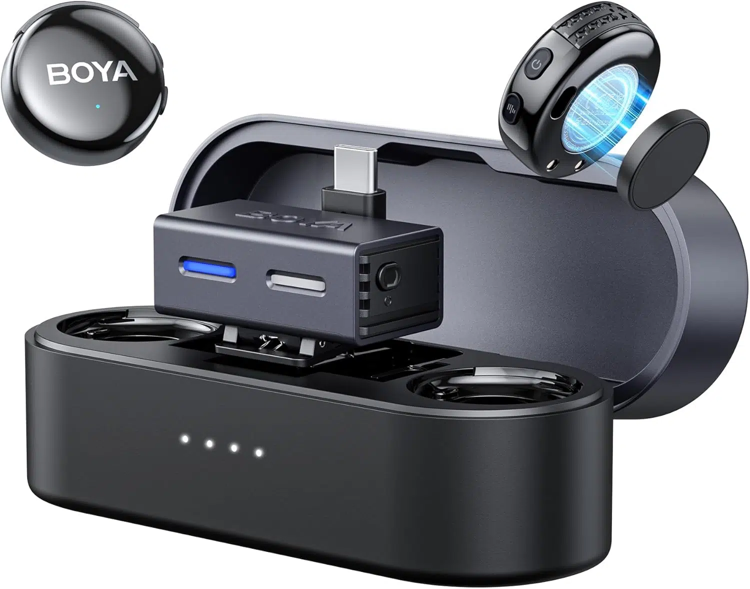 Boya_Boyalink_3_3 Microphone sans fil BOYALINK 3-02 2,4G avec puce AI – Image 1