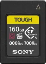 Carte Mémoire SONY CFexpress Type A 160GB - 800 Mo/S - 700 Mo/S 