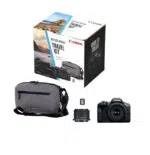 Pack Appareil photo hybride Canon EOS R100 Noir + RF-S 18-45mm f/4.5-6.3 IS STM + Sac photo + Carte mémoire 64 GO – Image 3