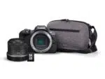 Pack Appareil photo hybride Canon EOS R100 Noir + RF-S 18-45mm f/4.5-6.3 IS STM + Sac photo + Carte mémoire 64 GO – Image 4